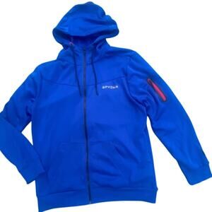 Spyder Active Men’s Blue Full Zip Hoodie Jacket Size Large